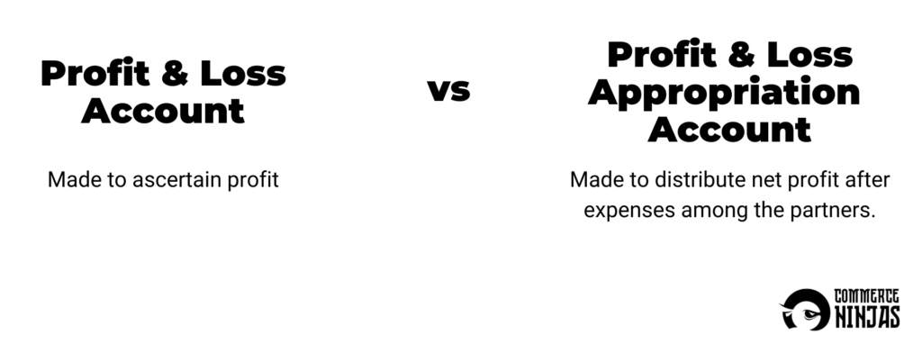 profit and loss account vs profit and loss appropriation account 