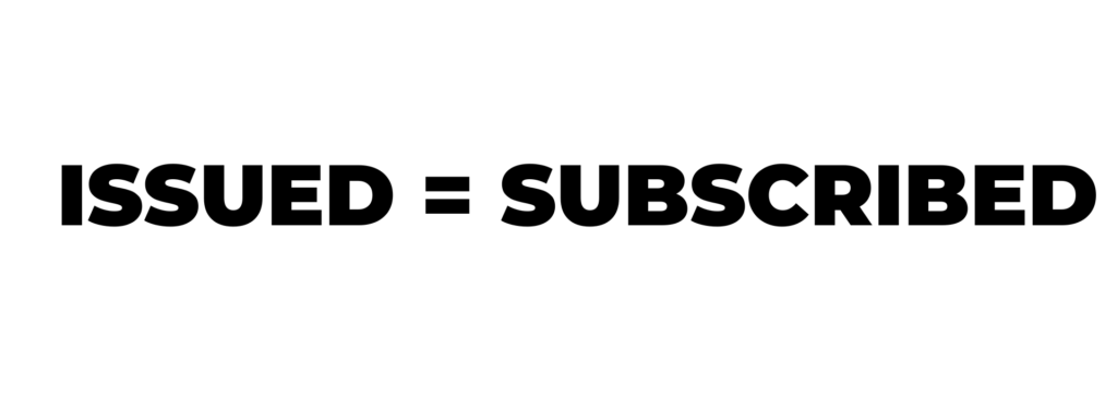 full subscription of shares