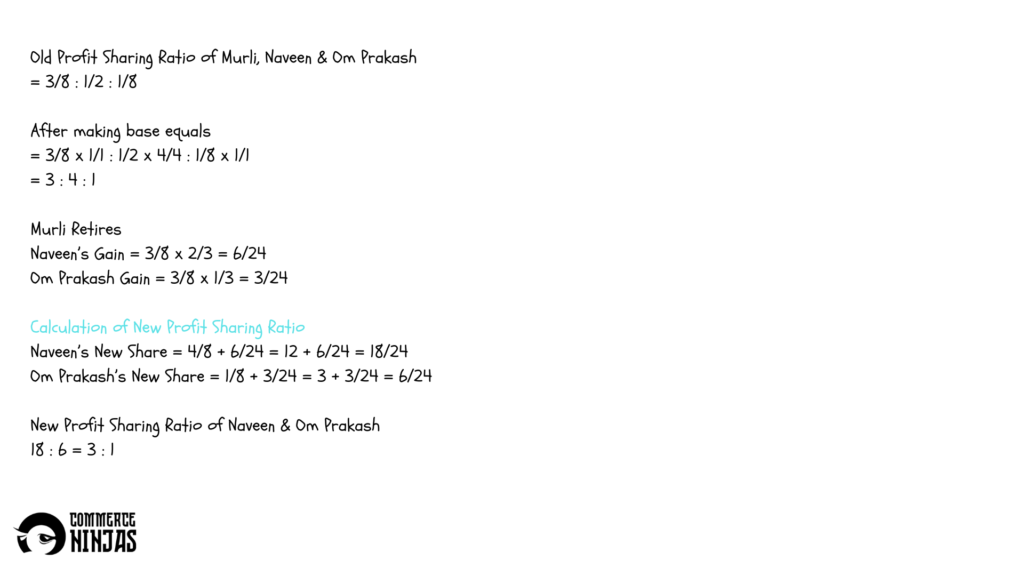 solution of question 10 retirement of a partner TS Grewal